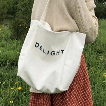 다양한 칼라 딜라이트 레터링 디자인 데일리 에코백