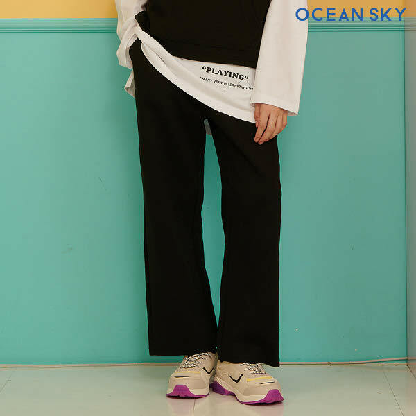 오션스카이 오션스카이 여아 데일리 와이드 팬츠- AEJG7251B03