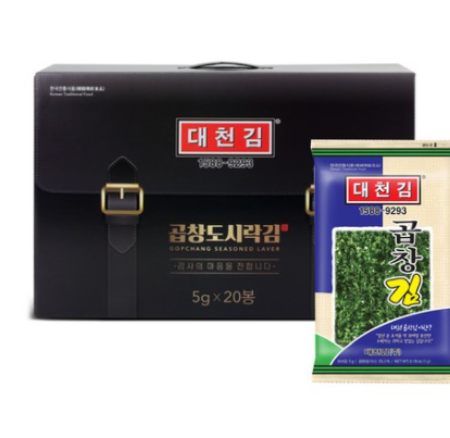 대천김 대천김 곱창 도시락김 5g x 20개입