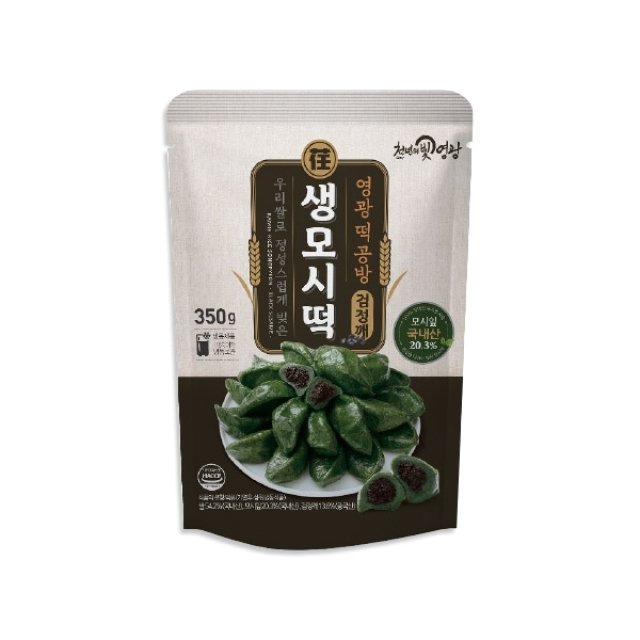 영광떡공방 생모시떡 10개입 x 4팩 검정깨