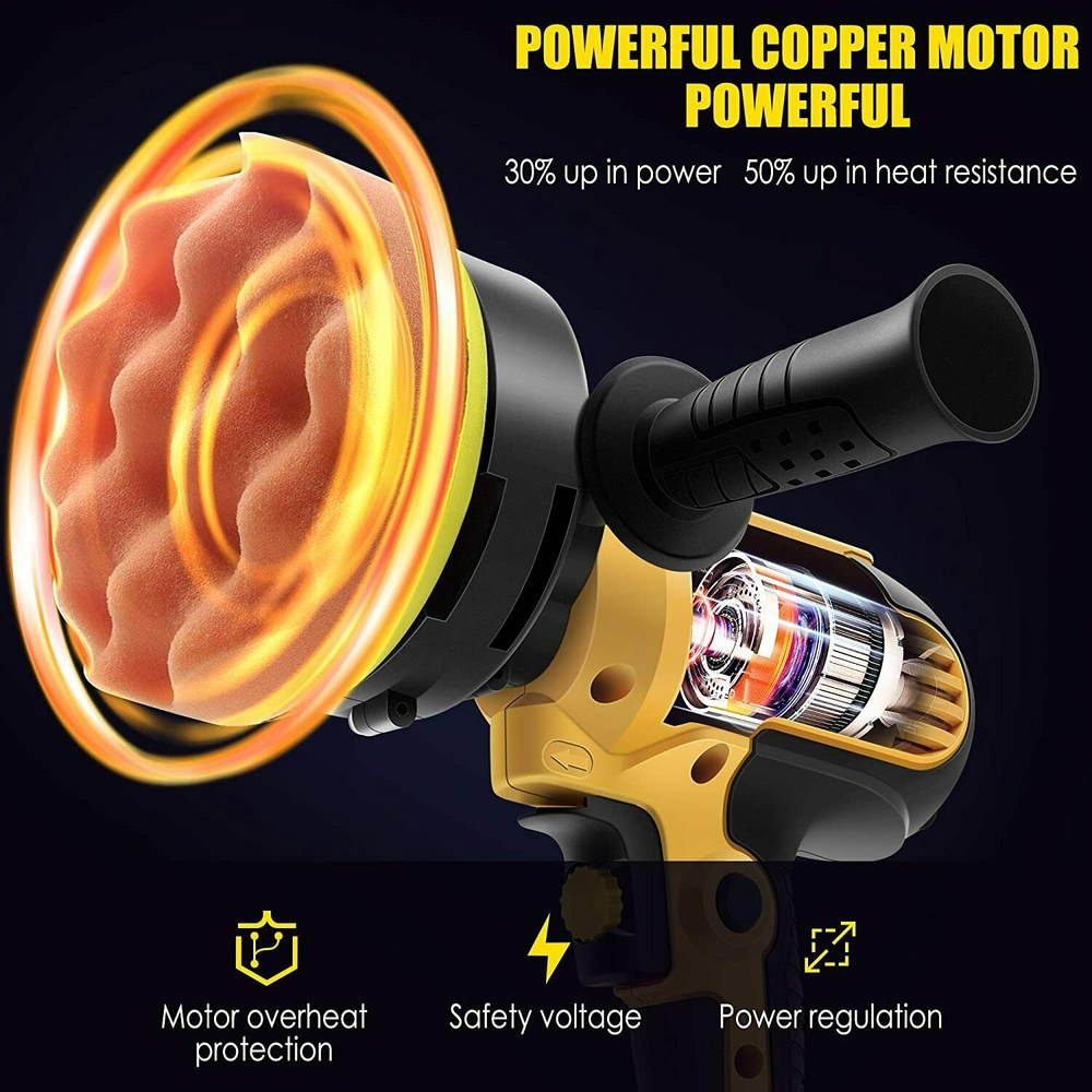 샌딩기 소형 휴대용 전기 자동차 광택기 광택제 왁싱 도구 600W 3500rpm 220V
