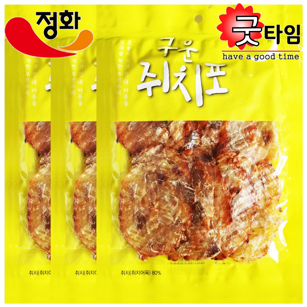 정화식품 구운쥐치포 95g x 3개