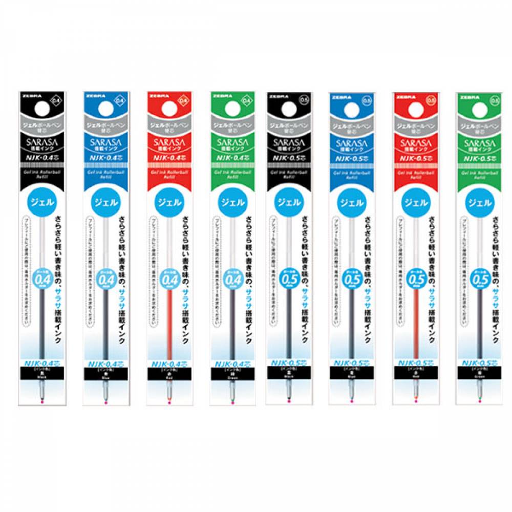ZEBRA ZEBRA 제브라 사라사 멀티펜 리필심 0 4mm-블랙 NJK-0 4 NJK-0 5