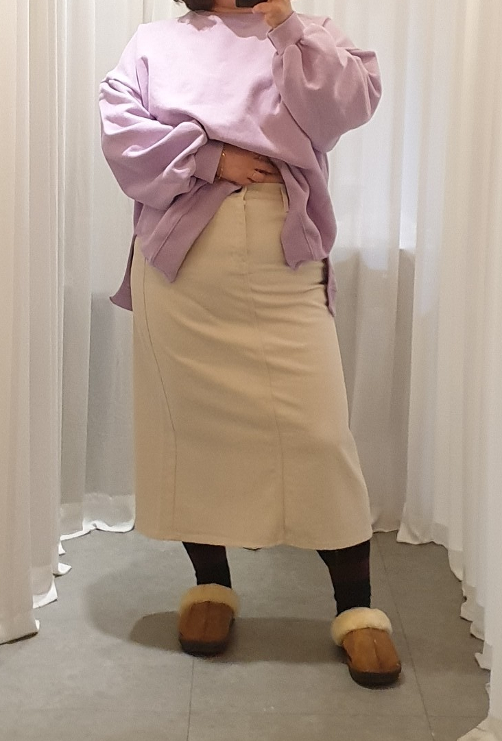 모두 찰떡 데일리 기모 뒷밴딩 스커트