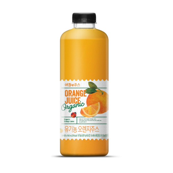 서울에프엔비 아침에주스 유기농 오렌지주스 900ml
