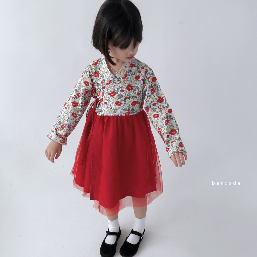 여아 수국 장미 생활한복 원피스 사계절용 여자아기 돌아기 두돌 장미 L