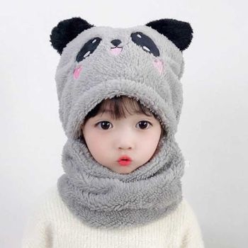 어린이 넥워머 털모자 어린이 목돌이 모자 코디