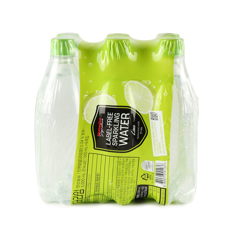 일화 홈플러스시그니처 무라벨 스파클링워터 라임 500ml
