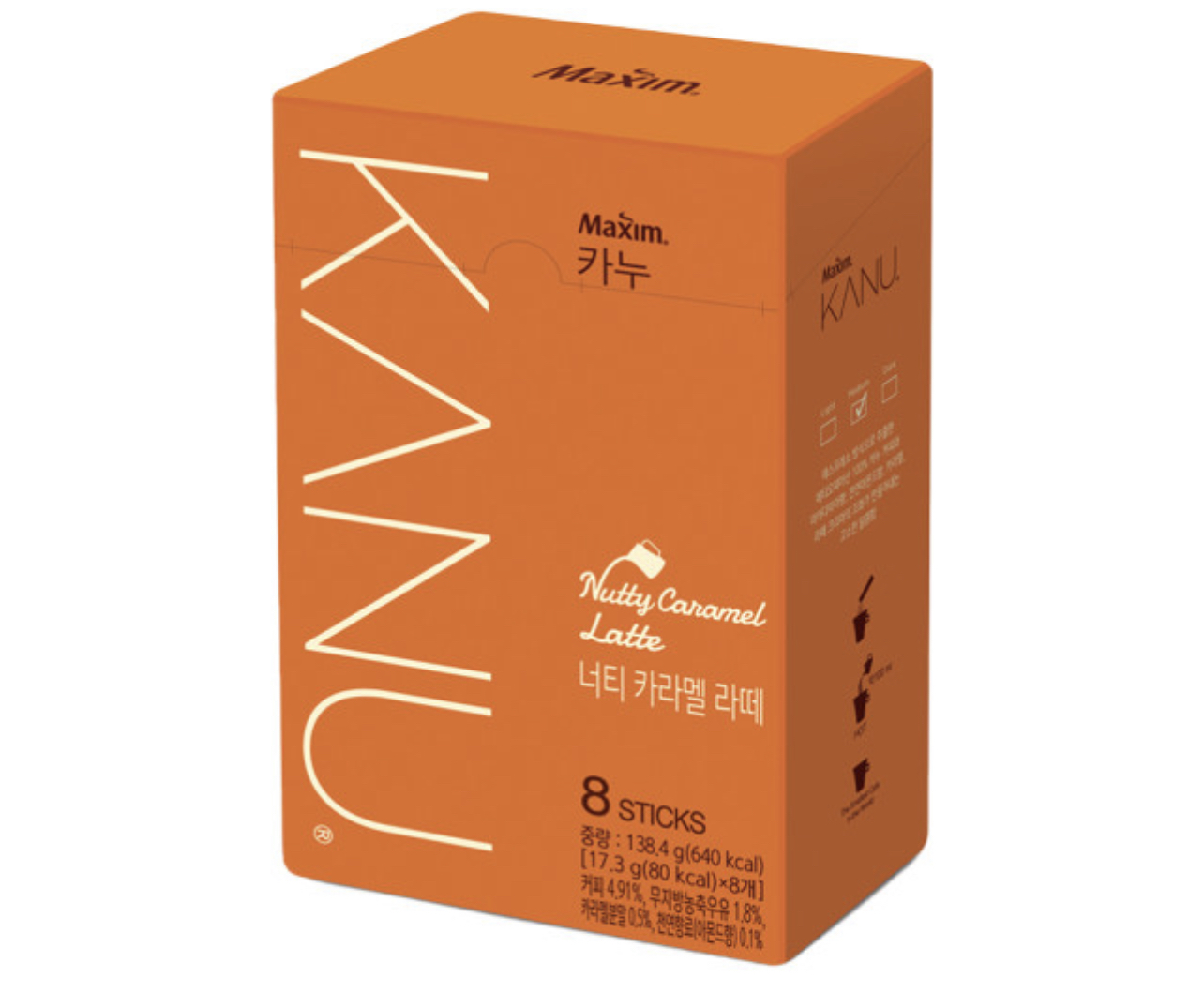 동서식품 맥심 카누 너티 카라멜라떼 17.3g x 8개입
