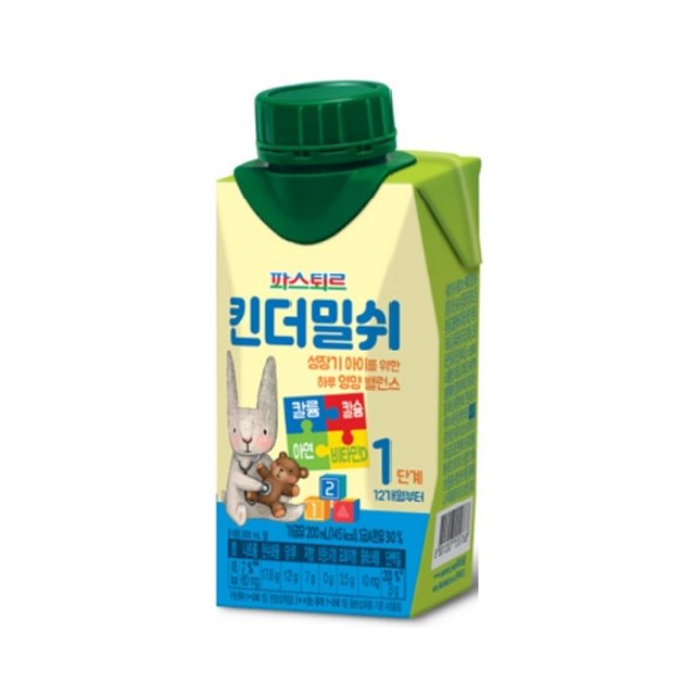 롯데웰푸드 파스퇴르 킨더밀쉬 1단계 200ml