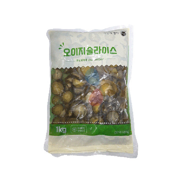 녹선 녹선 녹선 오이지슬라이스 초절임 1Kg x 2봉