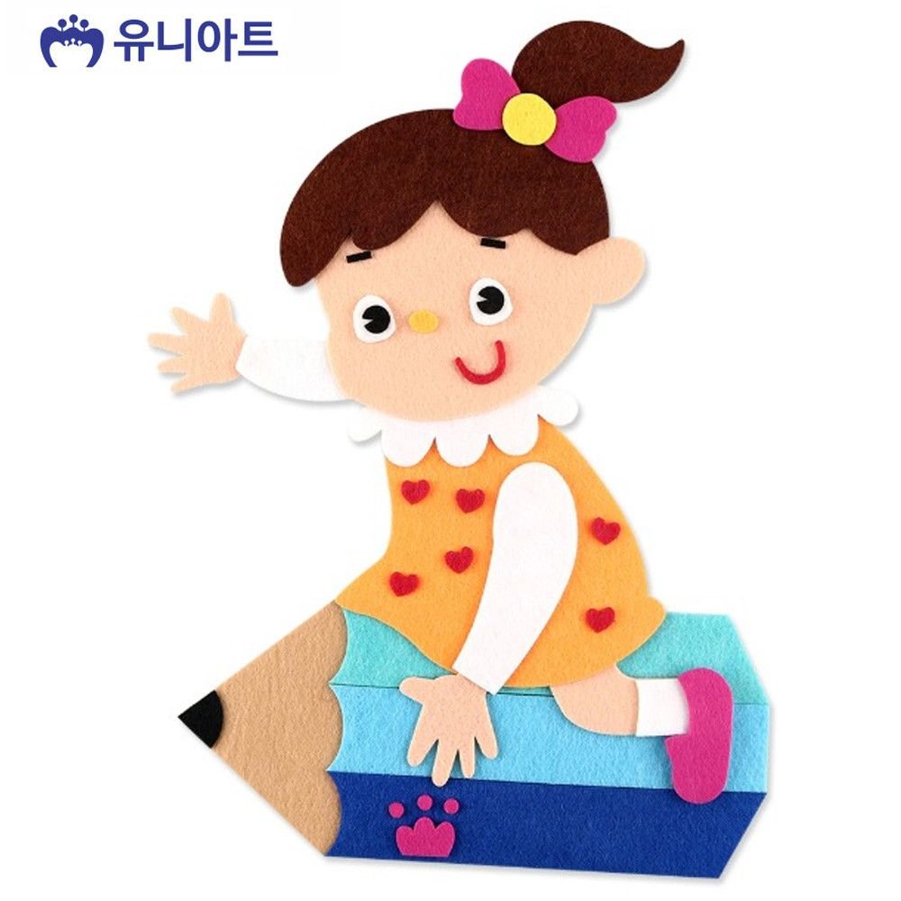 유니아트 펠트 7000 연필타는 여아