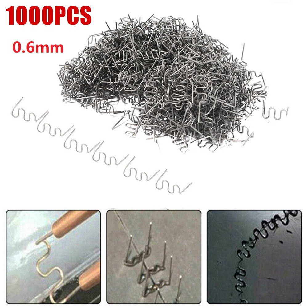 1000Pc 플라스틱 용접기 용 핫 스테이플러 표준 프리 컷 웨이브 범퍼 자동차 도구