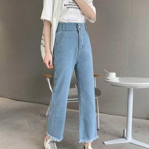 보세 여자 청바지 쇼핑 통청 바지 가을 엄마