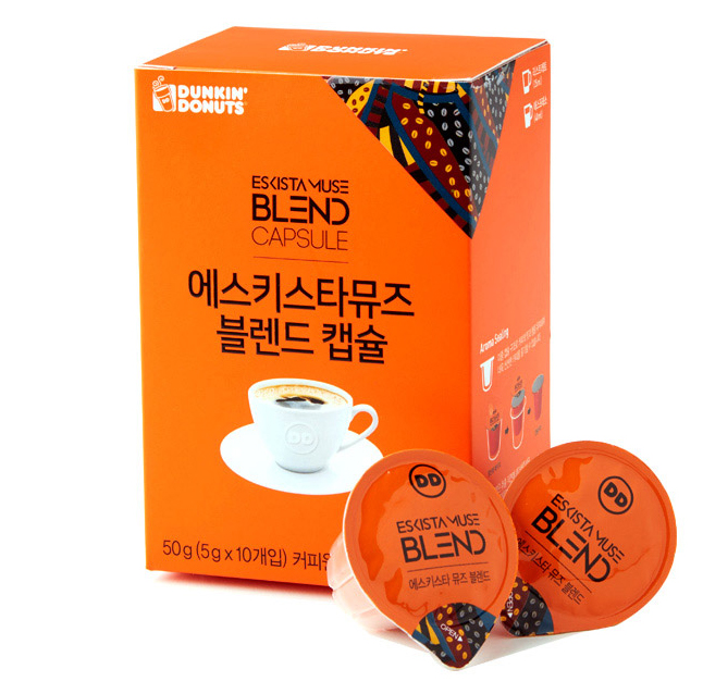 천마하나로 던킨 에스키스타뮤즈 블렌드 캡슐 5g x 10개입