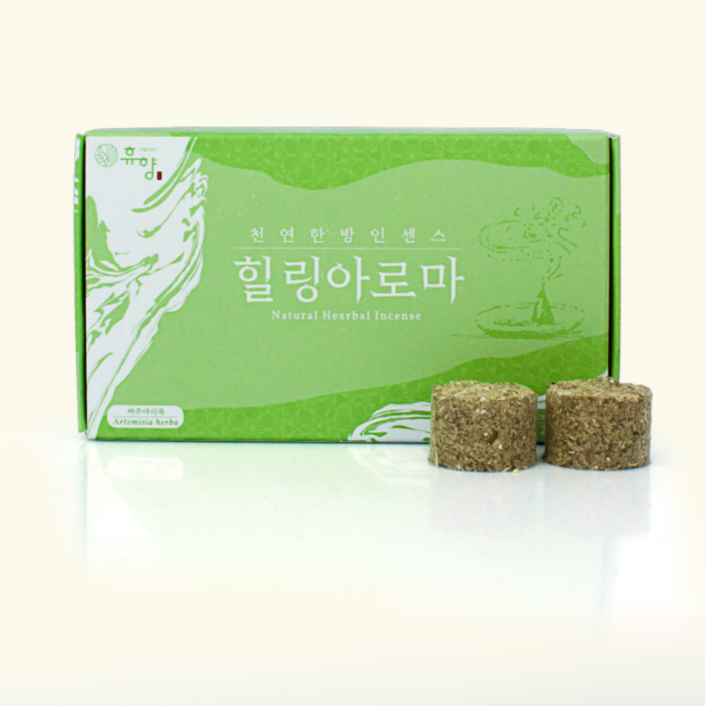 20개 쑥 인센스 한방 아로마 명상 냄새제거 피우는향 향피우기 국산 기분전환
