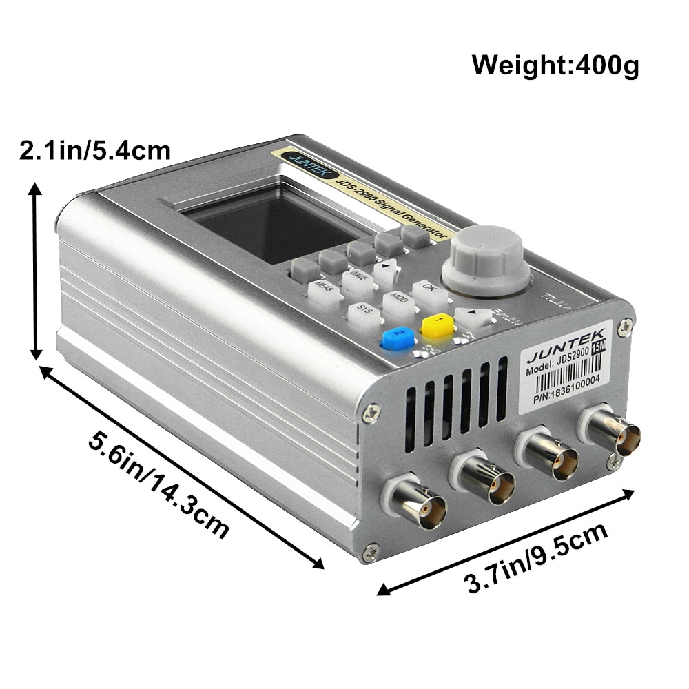 JUNTEK DDS 기능 신호 발생기 디지털 제어 듀얼 채널 주파수 측정기 임의 파형 발생기 JDS2900-15M 15MHZ