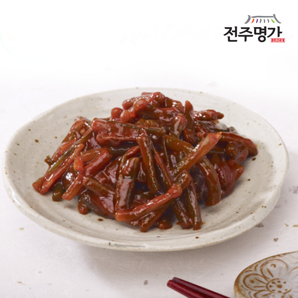 순창성가정식품 마늘쫑장아찌 500g 밥반찬 밥도둑 순창고추장 간장 100 우리농산물 전주명가 1개