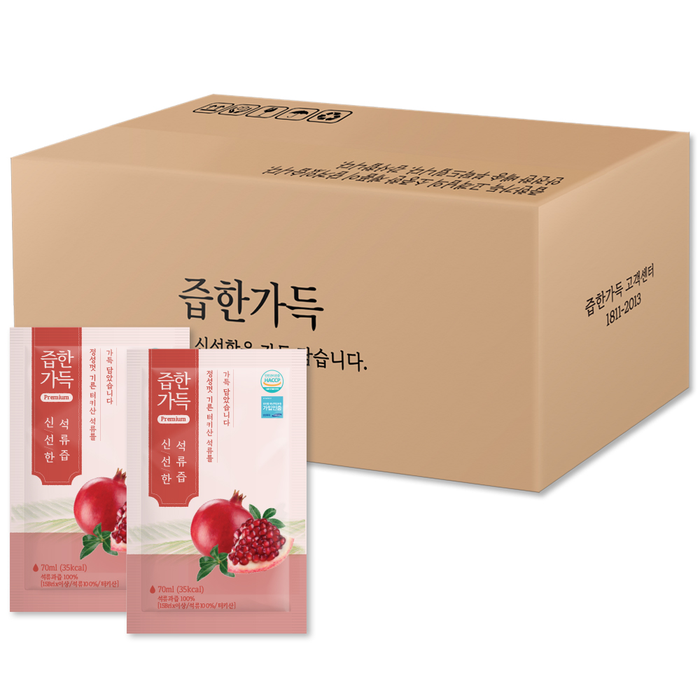 즙한가득 신선한 석류 즙한가득 70ml x 100개입
