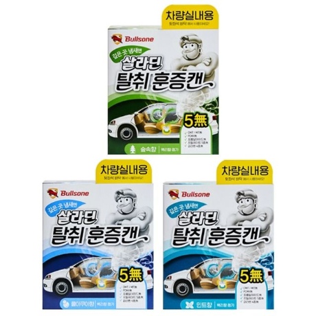 불스원 불스원 불스원 살라딘 탈취 훈증캔 차 량실 내용