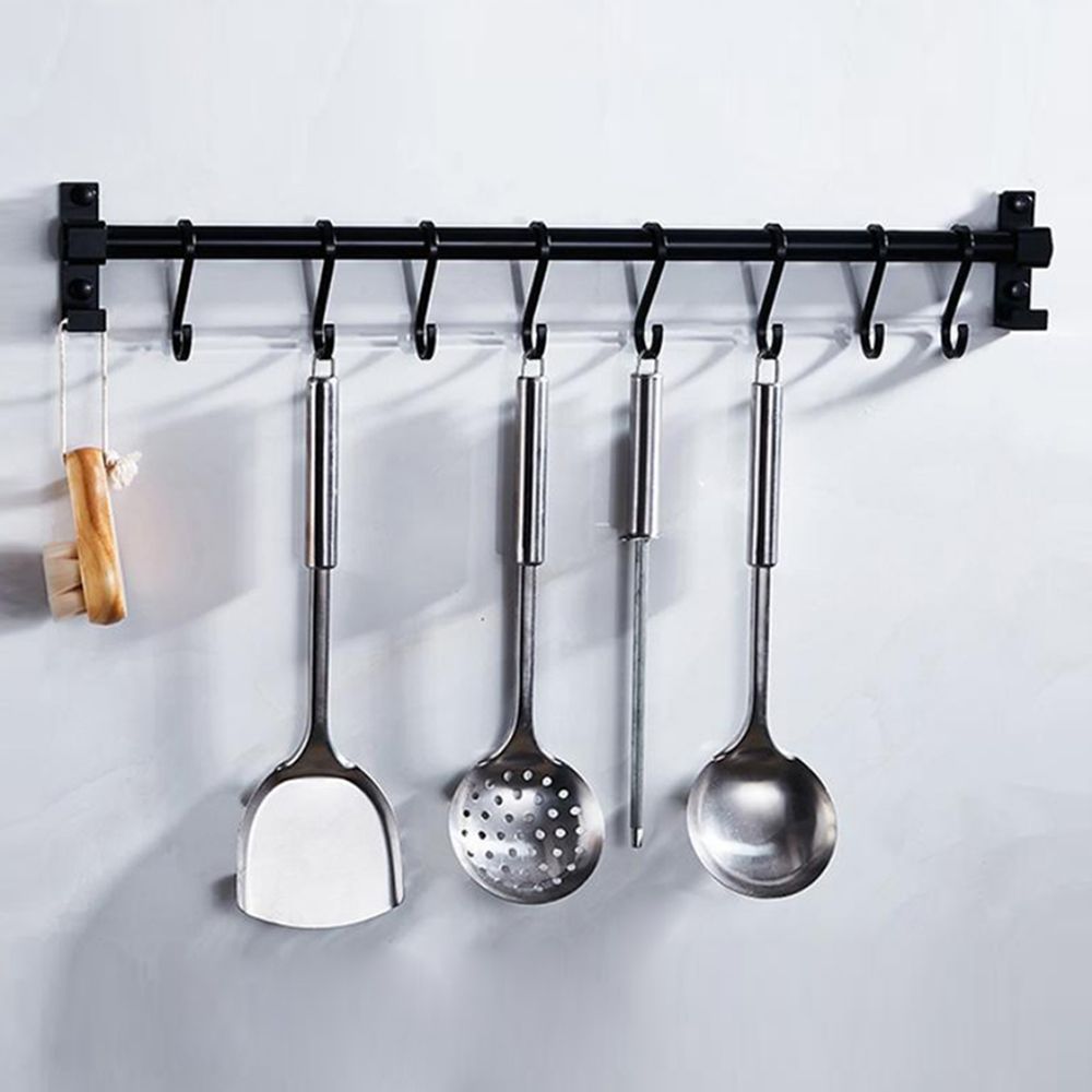 키밍 무타공 주방 멀티행거 조리도구 걸이 다용도 30cm-4후크