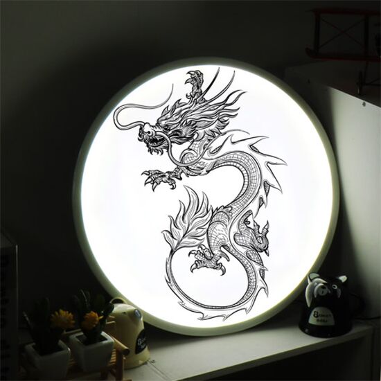 교보문고 꾸밈 ne 액자45R 풍수승천하는용그림 591-LED
