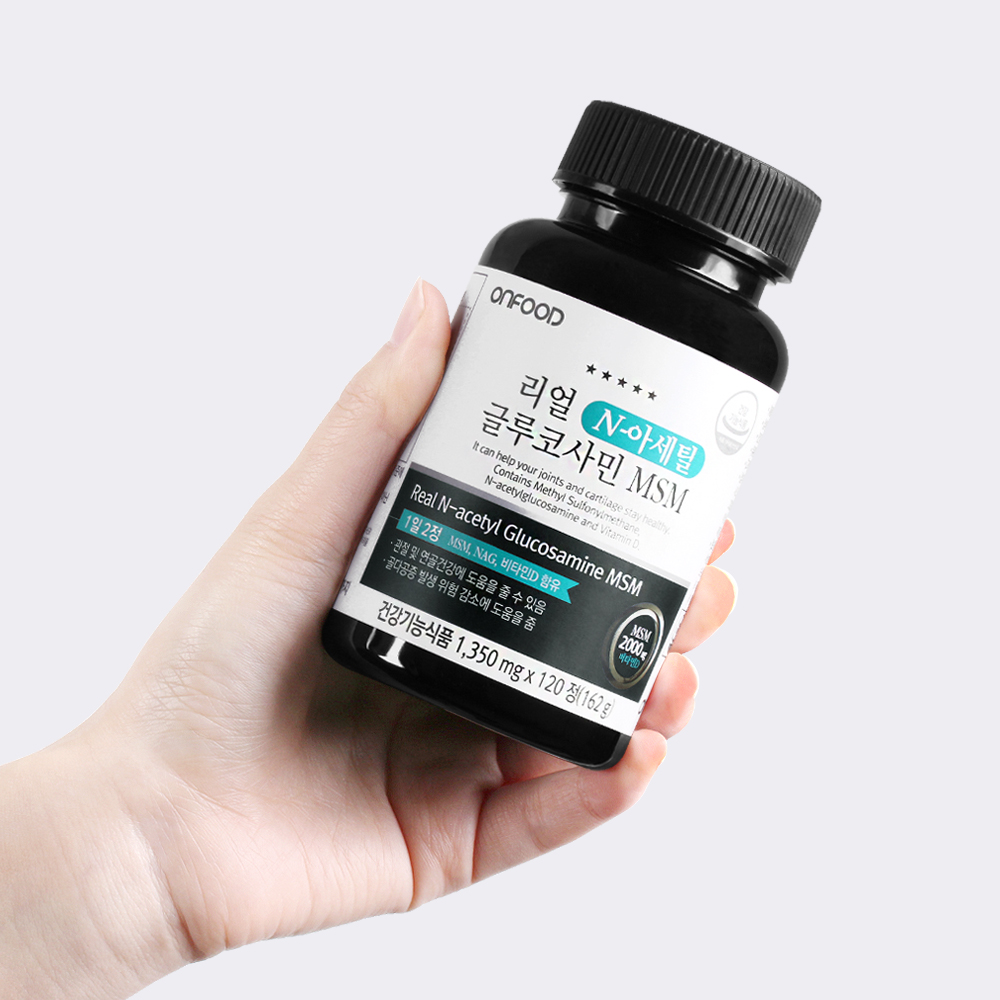 온푸드 리얼 N-아세틸 글루코사민 MSM 1350mg x 120정