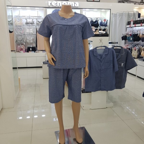 레노마 레노마 패플 레노마 이너웨어모다오산레노마이너웨어여은하수시어서커5부잠옷 AB1