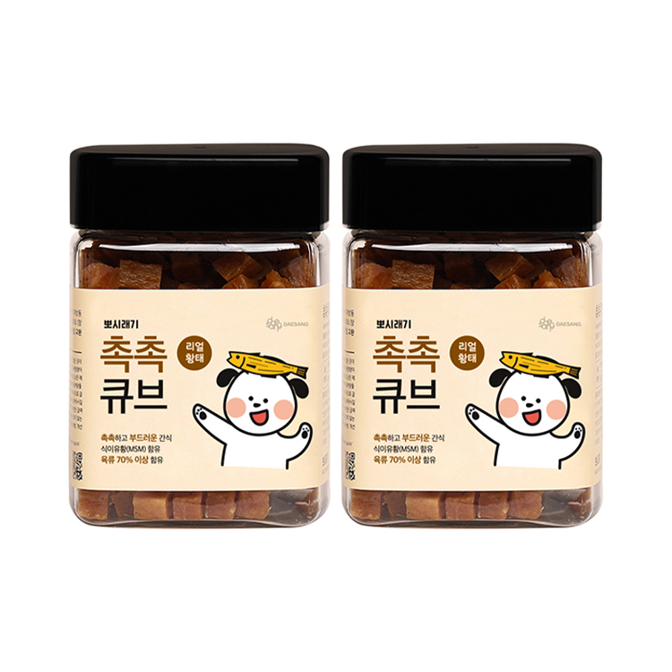 뽀시래기 촉촉큐브 황태 트릿 180g