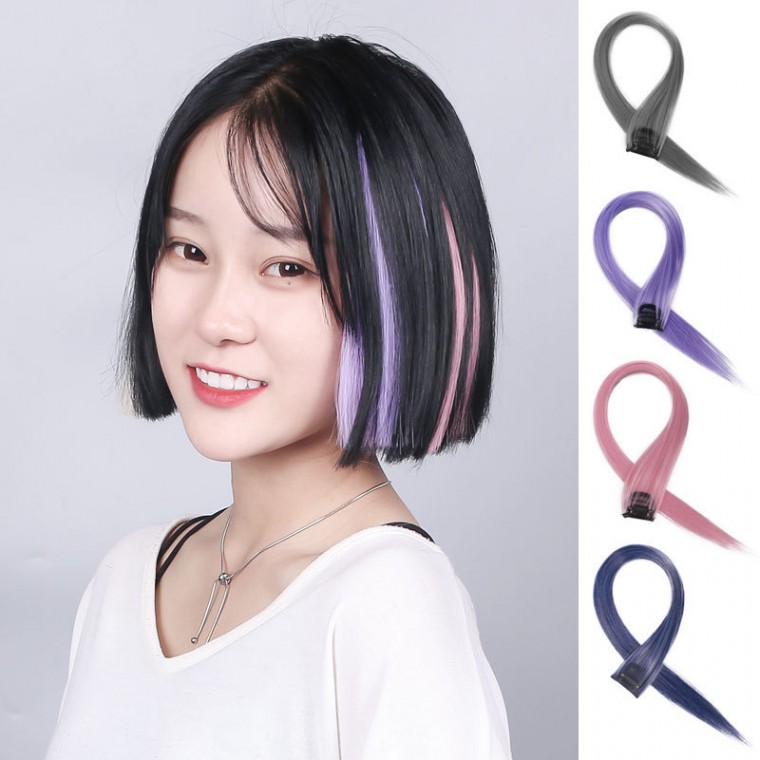 숱많은 헤어피스 가발 조각 조각머리 연예인 브릿지 인모 똑딱이 부분가발 붙임머리 C컬 컬러피스 투톤