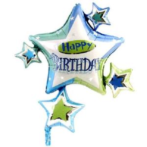 제이엘 풍선대통령 프리즈메틱 생일별 슈퍼쉐입 은박풍선