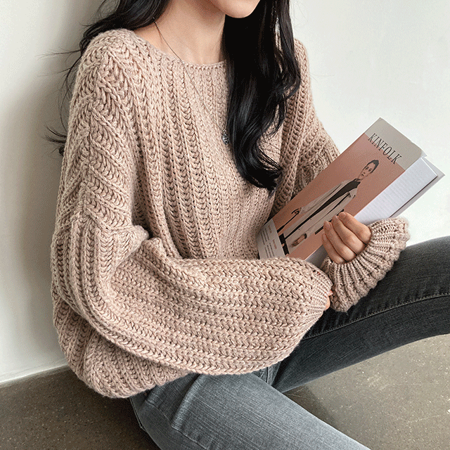 포인트템 앞뒤로착용가능 세딘 루즈핏 투웨이 단추 니트