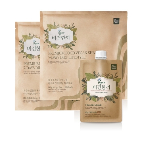 한국네츄럴팜 비건한끼 45g x 7개입
