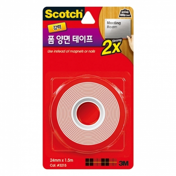 3M 스카치강력폼양면테이프 3215 24mmx1 5m 46152