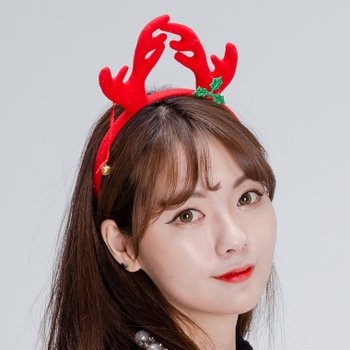 방울루돌프 헤어포인트 파티머리띠 할로윈머리띠