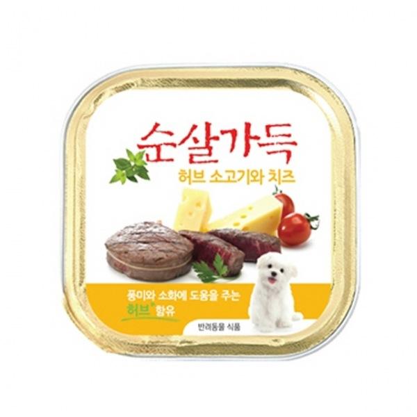 제일사료 순살가득 허브 소고기와 치즈 100g