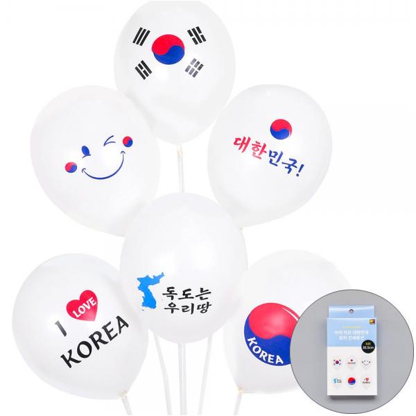 스마트케이스풍선 30 5cm아이러브대한민국6개 파티