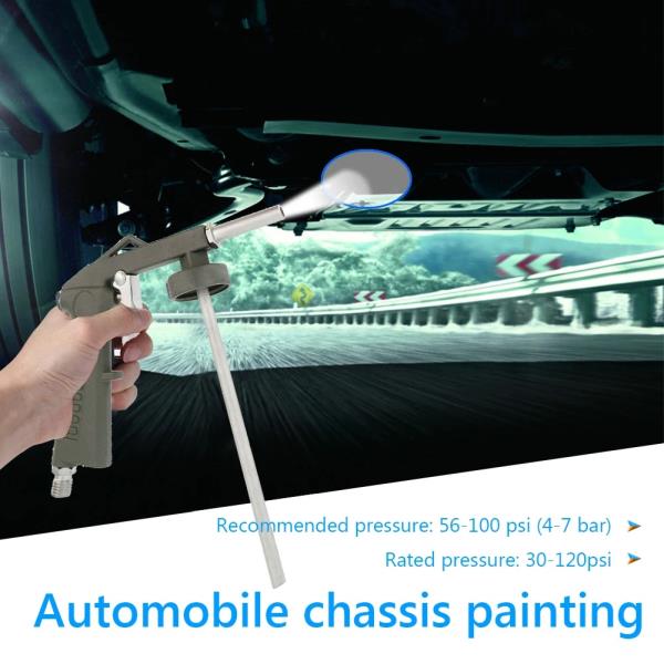 냄비와 자동차 에어 브러시 섀시 분무기 휴대용 페인트 코팅 총 철강 Undercoating 액세서리