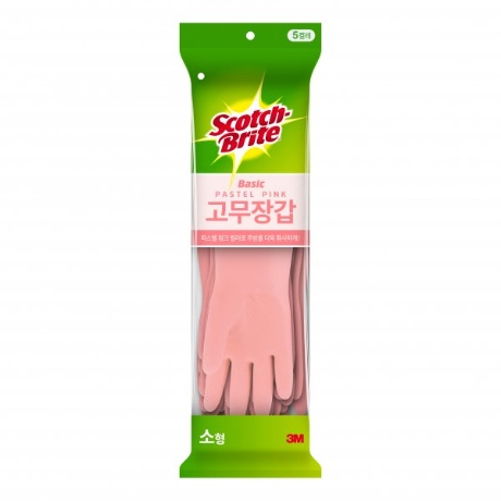 3M 스카치브라이트 고무장갑 파스텔