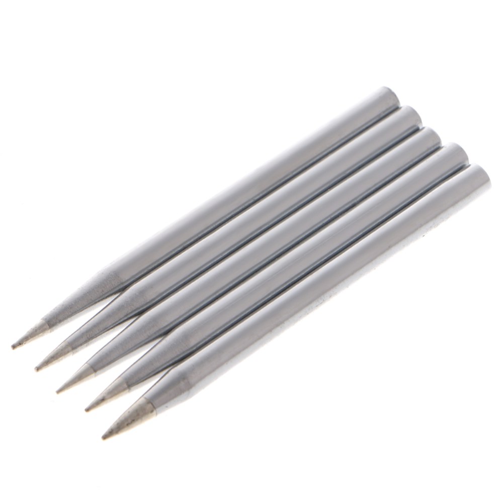 5 Pcs 40W 교체 납땜 인두 팁 무연 납땜