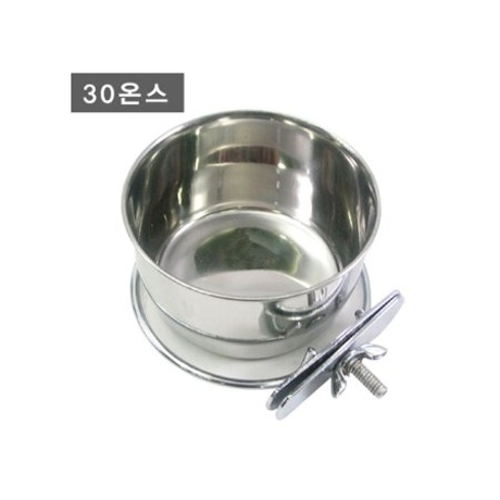 철장걸이 스텐식기 30 애완동물 사료그릇 물그릇