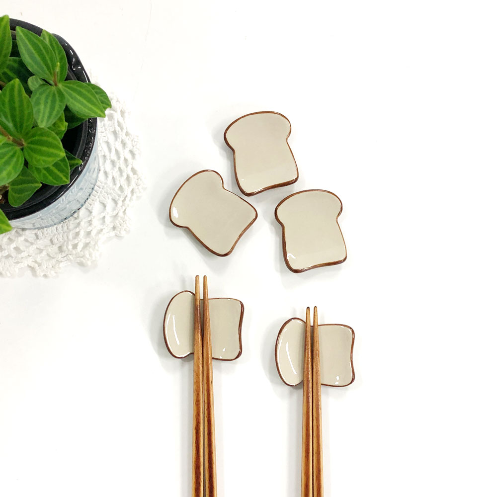 코리아트 아트박스 컨츄리아이템 호밀 식빵 젓가락 받침 5p set