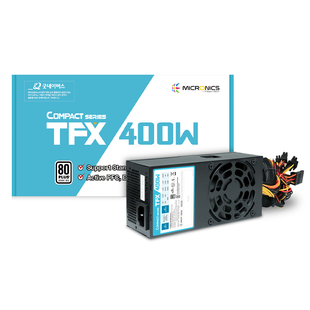마이크로닉스 마이크로닉스 Compact TFX 400W 80Plus 230V EU