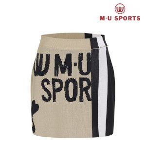 엠유스포츠 엠유스포츠 여성 로고 자가드 니트 큐롯 MU22322SC01
