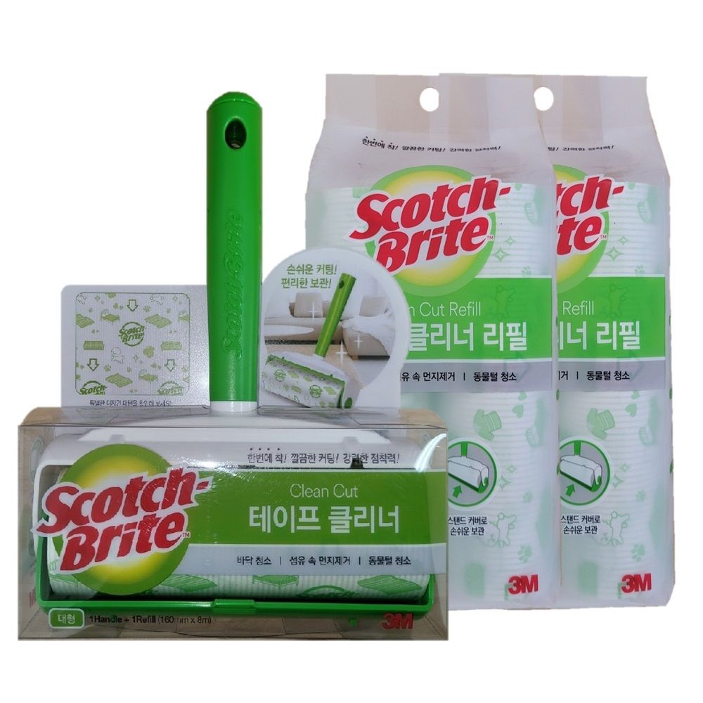 3M 스카치브라이트 테이프클리너 대형 리필 2개
