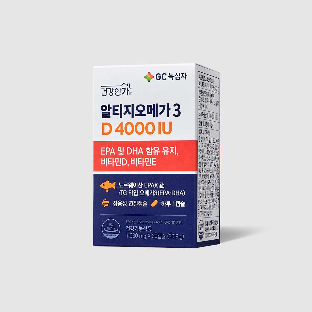 GC녹십자 알티지오메가3 D 4000IU 1030mg x 30캡슐