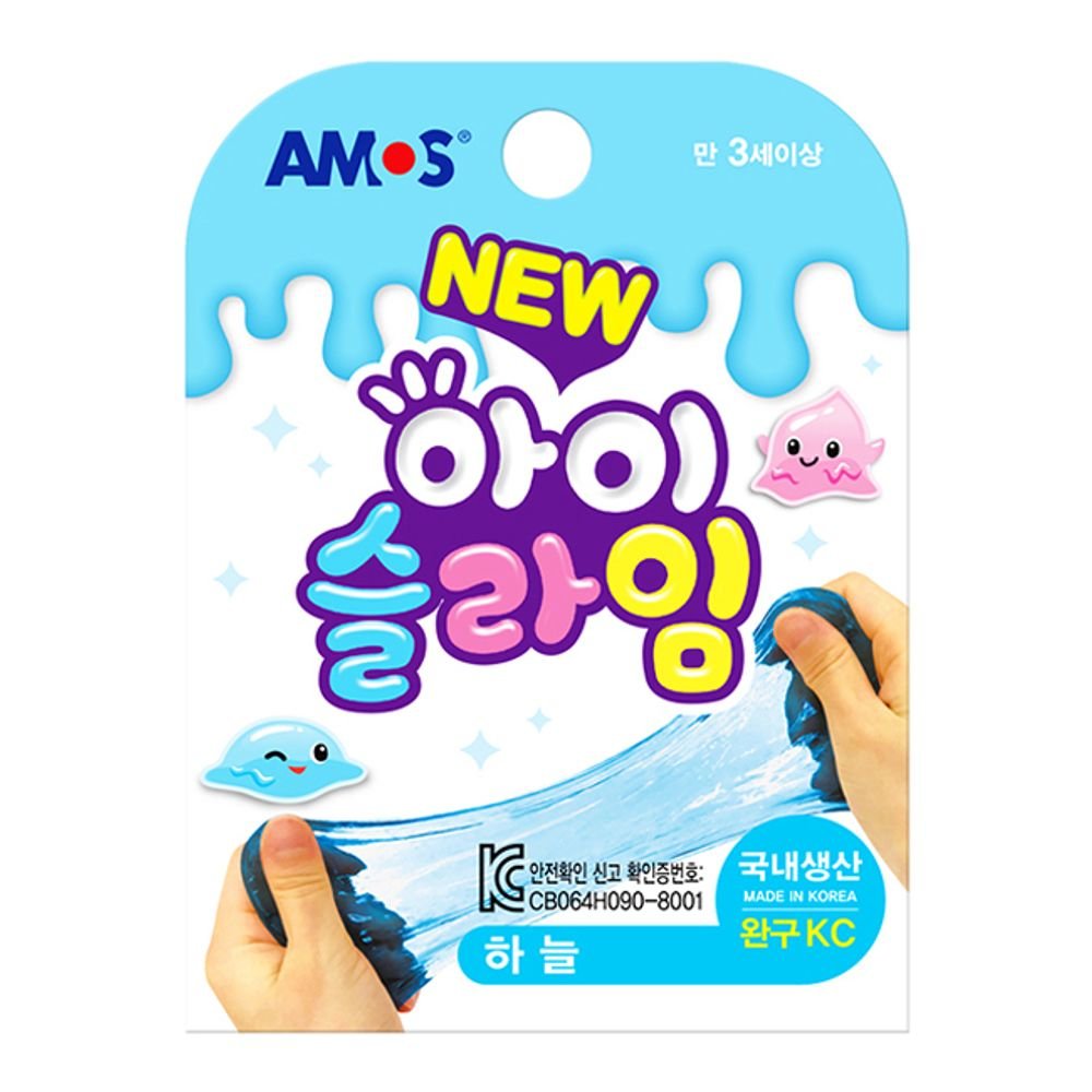 젤리괴물슬라임 70g 하늘 5P 재밌는 액체괴물 선물