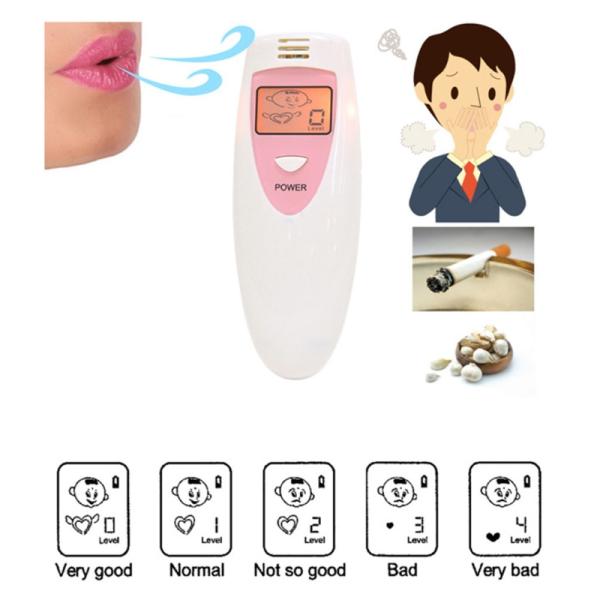 구취 감지기 구강 위생 상태 테스터 입 내부 탈취제 측정기 호흡 냄새 검사기