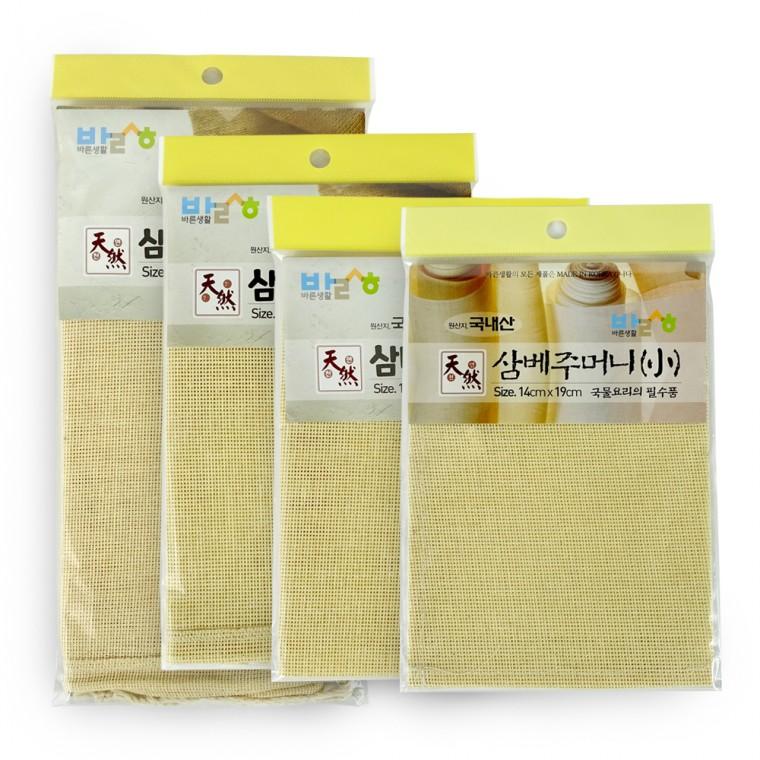 바른생활 삼베주머니 특대 대 중 소 찜시트 찜기깔개 면보