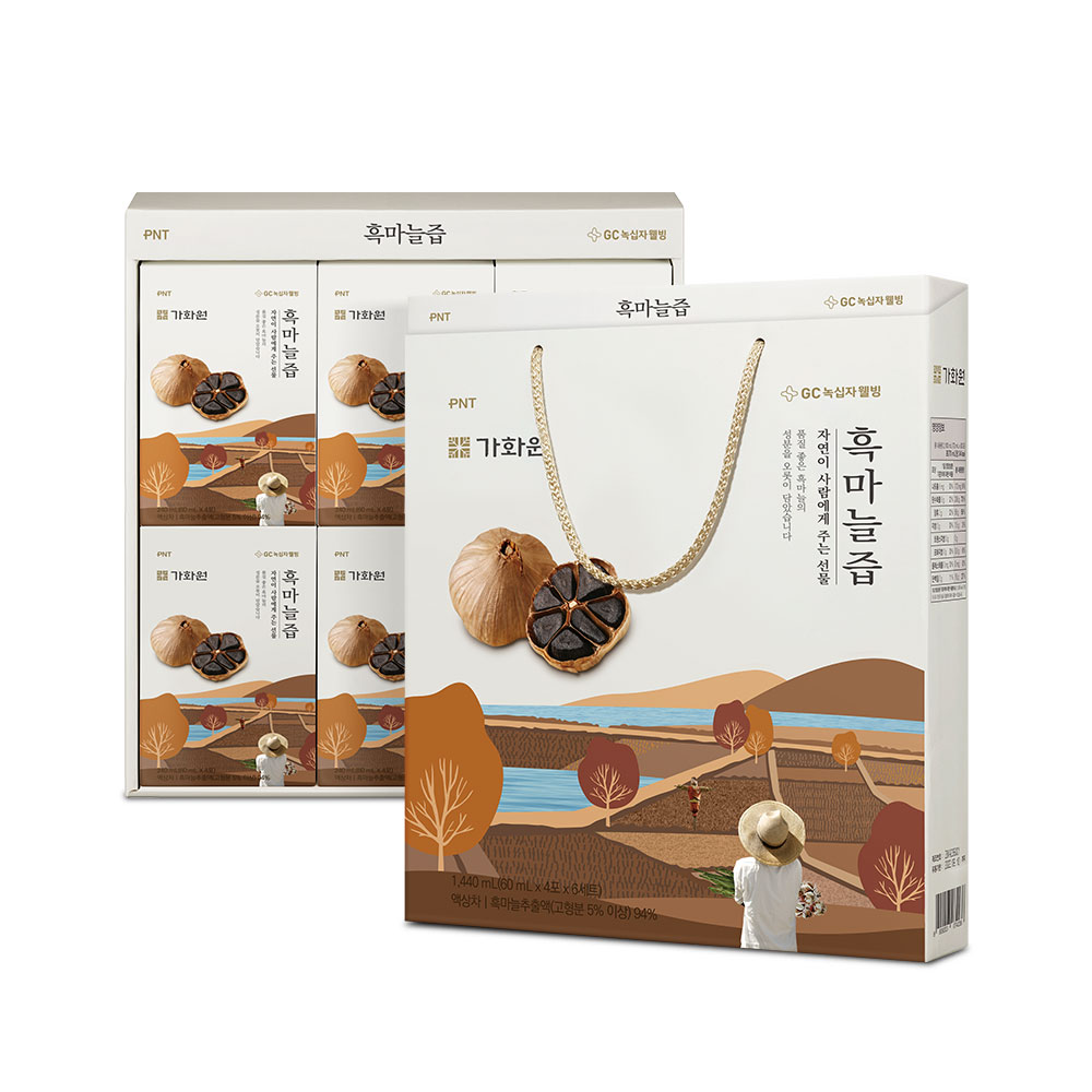 녹십자웰빙 가화원 흑마늘즙 60ml x 24개입